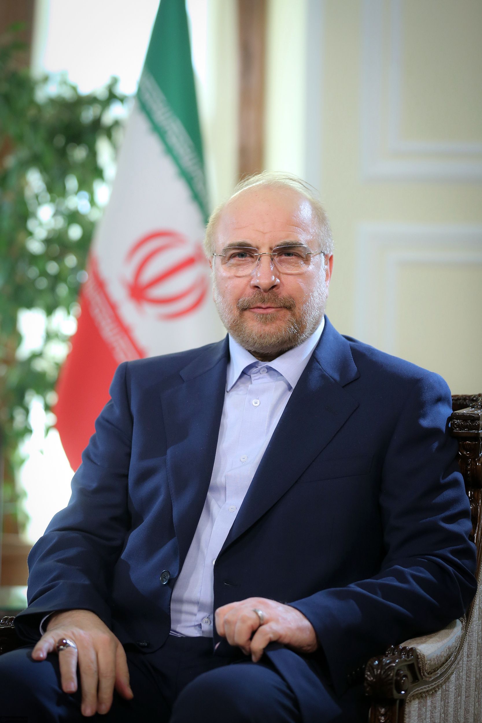Iranian politician Mohammad Bagher Ghalibaf in 2021